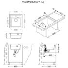 Sada granitový dřez Alveus Atrox 1148161, kuchyňská baterie Alveus Flexa 1147056
