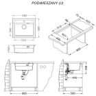 Sada granitový dřez Alveus Atrox 1148162, kuchyňská baterie Alveus Flexa 1147056