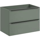 Sada skříňka Comad Sombra Green SOMBRA GREEN 82-80-46-2S, umyvadlo Comad Sky SKY 1 BLACK MATT 80 DP ( E-8099-80 ), NIAGARA UM 03 BLACK 86001B