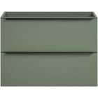 Sada skříňka Comad Sombra Green SOMBRA GREEN 82-80-46-2S, umyvadlo Comad Sky SKY 1 BLACK MATT 80 DP ( E-8099-80 ), NIAGARA UM 03 BLACK 86001B