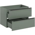 Sada skříňka Comad Sombra Green SOMBRA GREEN 82-80-46-2S, umyvadlo Comad Sky SKY 1 BLACK MATT 80 DP ( E-8099-80 ), NIAGARA UM 03 BLACK 86001B
