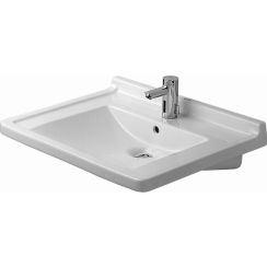 Duravit Starck 3 umyvadlo 70x54.5 cm obdélníkový klasický pro osoby se zdravotním postižením bílá 0309700000