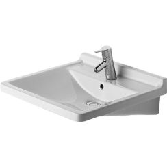 Duravit Starck 3 umyvadlo 60x54.5 cm obdélníkový klasický pro osoby se zdravotním postižením bílá 0309600000