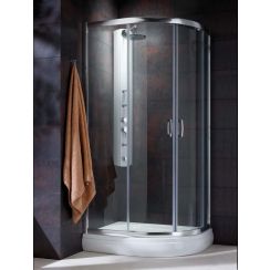 Radaway Premium Plus E sprchový kout 100x80 cm půlkulatá 30491-01-08N