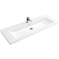 Villeroy & Boch Subway 2.0 umyvadlo 130x47 cm obdélníkový klasický-nábytkový-s pultem bílá 7176D001