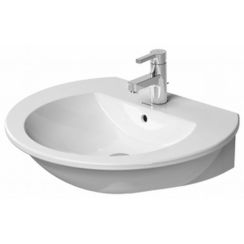 Duravit Darling New umyvadlo 65x55 cm půlkruhový klasický bílá 2621650000