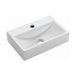 Bathco Spain Paris umyvadlo 45x30 cm obdélníkový klasický-na pult bílá 4055