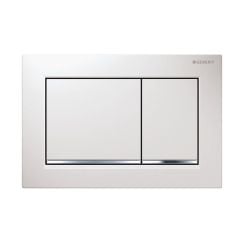 Geberit Omega splachovací tlačítko pro WC lesklý chrom-bílá 115.080.KJ.1