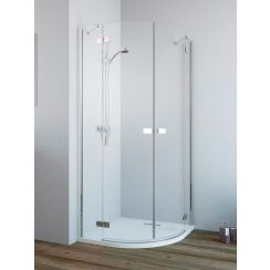 Radaway Fuenta New sprchový kout 80x80 cm půlkulatá 384002-01-01L