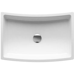 Ravak Formy 02 umyvadlo 60x41 cm obdélníkový na pult bílá XJM01260000