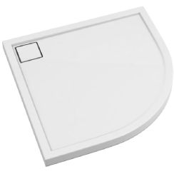 Schedpol Omega půlkruhová sprchová vanička 80x80 cm bílá 3.0459