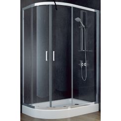 Besco Modern 185 sprchový kout 120x90 cm půlkulatá chrom lesk/průhledné sklo MA-120-90-C