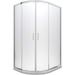 Besco Modern 185 sprchový kout 120x90 cm půlkulatá chrom lesk/matné sklo MA-120-90-M