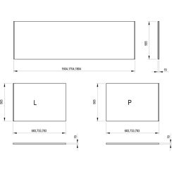 Ravak City obklad vany X000001066