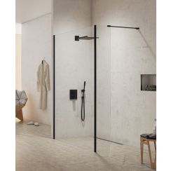 New Trendy New Modus Black sprchová zástěna walk-in 100 cm černá polomatný/průhledné sklo EXK-0066