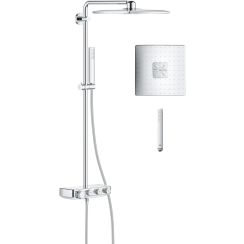 Grohe Euphoria sprchová sada na stěnu s termostatem ano StarLight Chrome 26508000