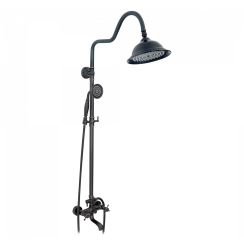 Rea Retro Old Black vanová sada se sprchou na stěnu ano černá REA-P2366