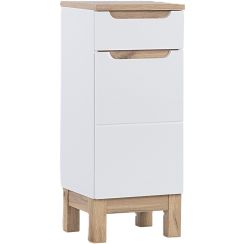 Comad Bali White skříňka 35x33x86 cm boční stojící bílá-dub BALIWHITE810FSC