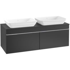 Villeroy & Boch Venticello skříňka 125.7x50.2x43.6 cm závěsná pod umyvadlo černá A94901PD