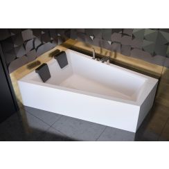 Besco Intima rohová vana 180x125 cm Levostranná bílá #WAID-180-NL