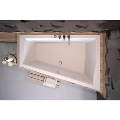 Besco Intima rohová vana 180x125 cm Pravostranná bílá #WAID-180-SP