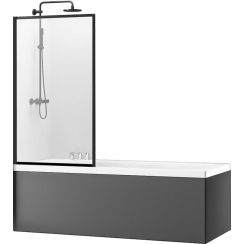 Rea Lagos vanová zástěna 80 cm jednodílný REA-K7390