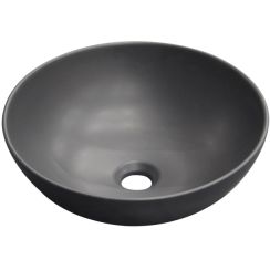 Invena Dokos umyvadlo 39.5x39.5 cm kolo černá CE-19-005