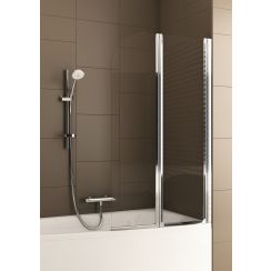 KFA Armatura Modern vanová zástěna 80 cm dvoudílný chrom lesk/čiré sklo 170-06991P