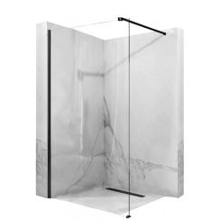 Rea Aero sprchová zástěna 110 cm černá matný/průhledné sklo REA-K6597