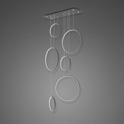 Altavola Design Ledowe Okręgi závěsné svítidlo 6x130 W černá LA076/P_90_in_3k_black