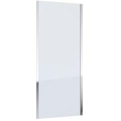 Omnires Bronx sprchová zástěna 90 cm hliník /průhledné sklo 10P90CRTR