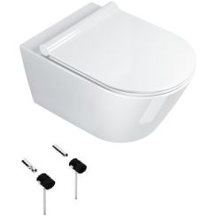 Set záchodová mísa Catalano Zero 1VS55NR00, záchodové prkénko Catalano Zero 5SCSTP000, 5KFST00