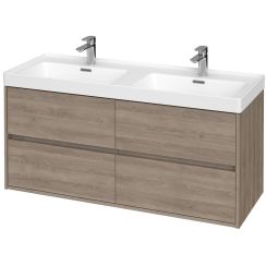 Cersanit Crea skříňka 119.4x44.7x53.3 cm závěsná pod umyvadlo dub S931-003
