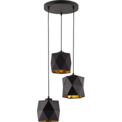 TK Lighting Siro závěsné svítidlo 3x15 W černá 1045
