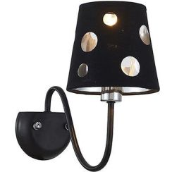 Ledea Batley nástěnné svítidlo 1x60 W černá 50401108