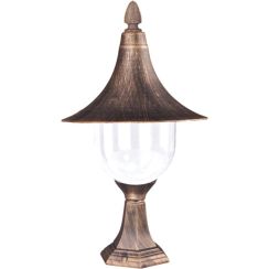 Kaja Boston venkovní stojací lampa 1x60 W černá-zlatá K-8128CZARNY/ZŁOTY