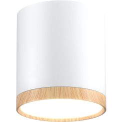 Candellux Tuba stropní světlo 1x5 W bílá-dřevo 2273624