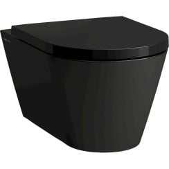 Laufen Kartell záchodová mísa závěsná bez splachovacího kruhu černá mat H8203377160001