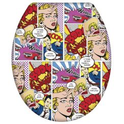 Wenko Pop-Art záchodové prkénko pomalé sklápění 22797100