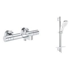 Sada vanová baterie Grohe Grohtherm 800 Cosmopolitan 34766000, sprchová sada Grohe Vitalio SmartActive 26596000