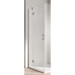 Kermi Osia OSES sprchový kout levá část 80x80 cm čtvercový stříbrná lesk/průhledné sklo OSESL08020VPK
