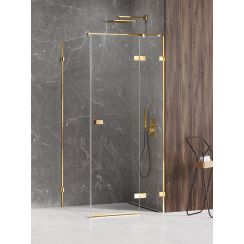 New Trendy Avexa Gold Shine sprchový kout 80x80 cm čtvercový zlatá lesk/průhledné sklo EXK-1647