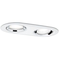Paulmann Nova zapuštěná světla 2x6 W bílá-chrom 93675