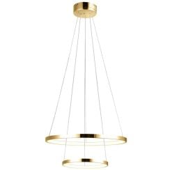 Candellux Lune závěsné svítidlo 2x40 W zlatá 32-76281