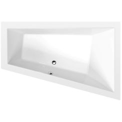 Polysan Triangl rohová vana slim 180x120 cm Pravostranná bílá 20611S