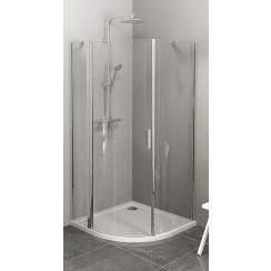 Polysan Zoom Line sprchový kout 90x90 cm půlkulatá chrom lesk/průhledné sklo ZL2615L