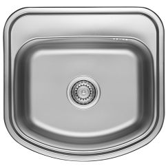 Kuchinox Jasper ocelový dřez se sifonem 49x47 cm SKJ010T