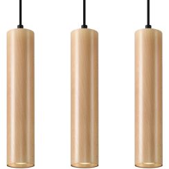 Sollux Lighting Lino závěsné svítidlo 3x40 W dřevo SL.0638