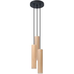 Sollux Lighting Lino závěsné svítidlo 3x40 W dřevo SL.1012
