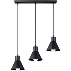 Sollux Lighting Taleja závěsné svítidlo 3x60 W černá SL.0986